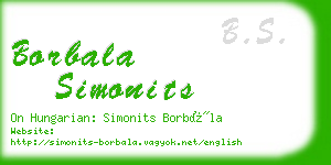 borbala simonits business card